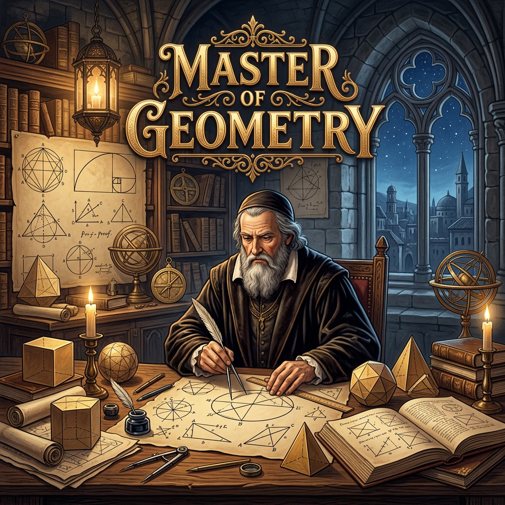 Add title text Master of Geometry